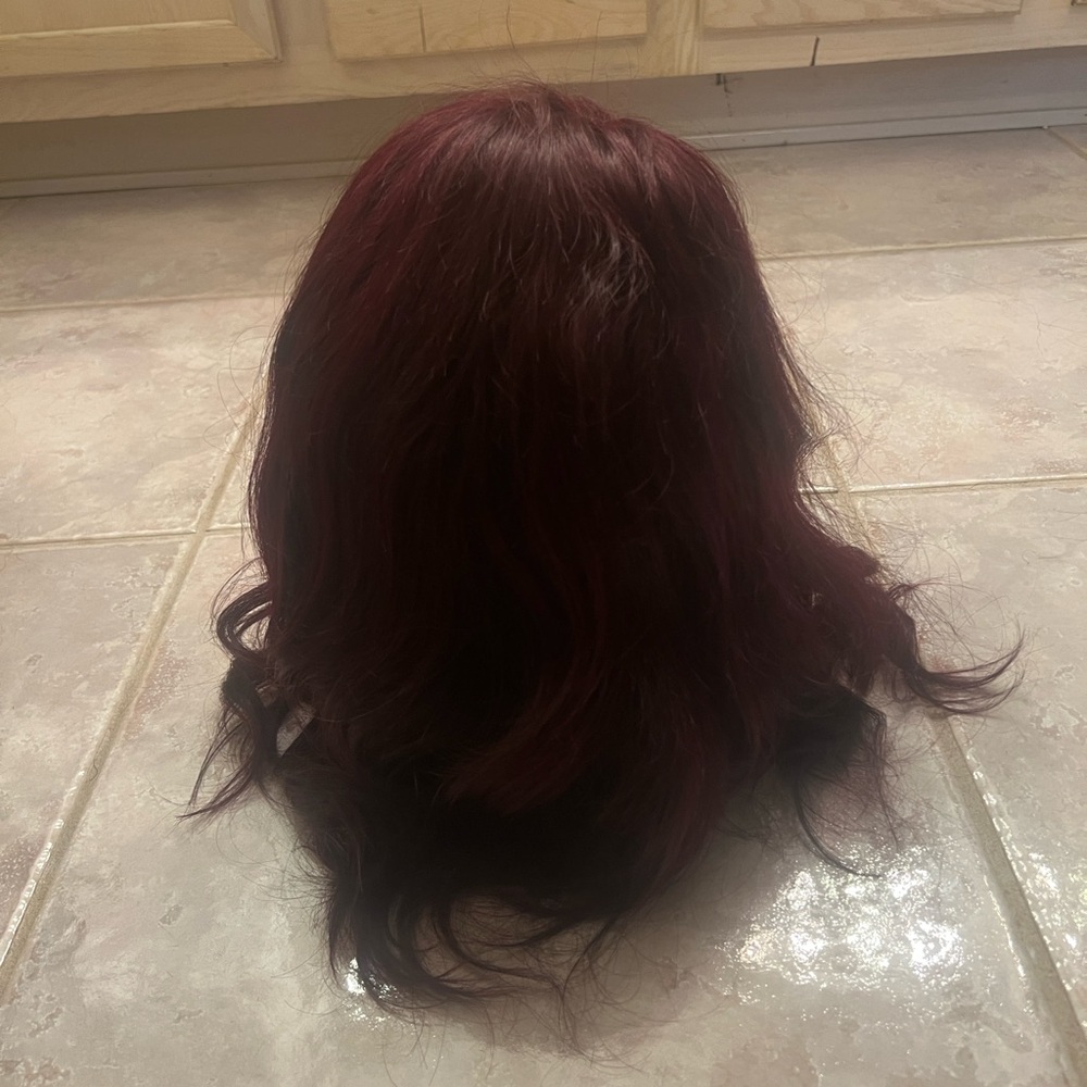 Elegant Deep Burgundy Women's Wig